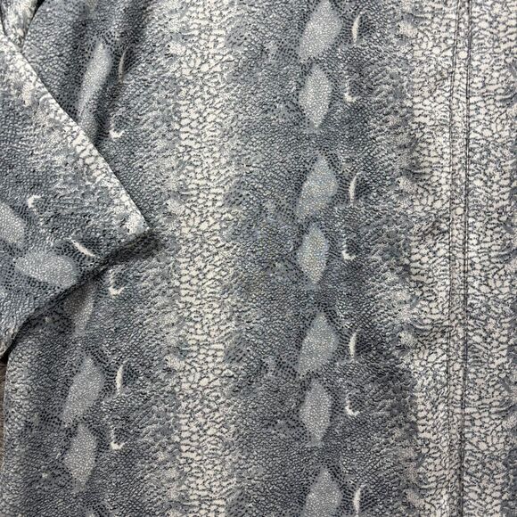 Oxygen Women Duster Cardigan Kimono Sheer Snakeskin Print Open Front 3X B107 - Picture 2 of 10
